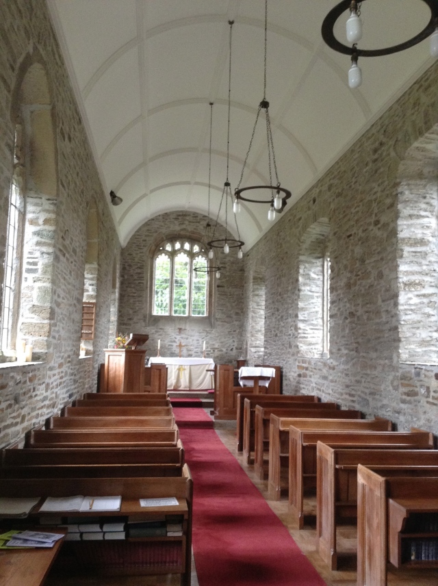Inside Sydenham Damerel church